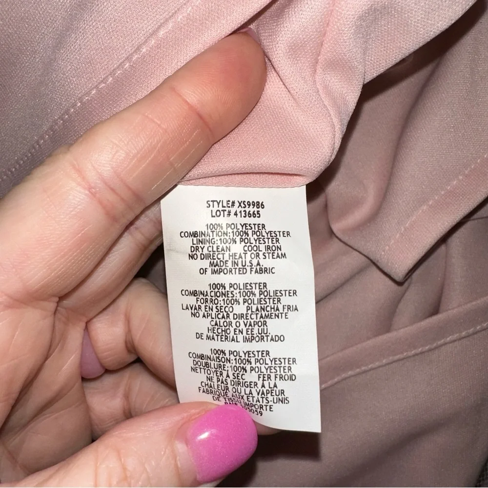 Xscape Dress Lace Fit and Flare Pink Size 6 - Picture 5 of 5